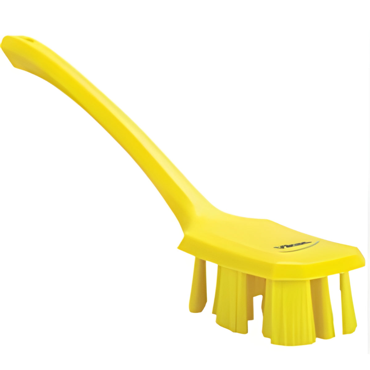 Vikan Long Handle UST Brush, Stiff Bristles, 15-1/2" Long, Yellow - 1 Each