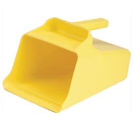 Vikan Mega Hand Scoop, Plastic, Yellow, 128 oz.- 1 Each