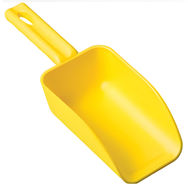 Vikan Mini Hand Scoop, Plastic, Yellow, 16 oz