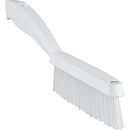 Vikan Narrow Brush, Extra Stiff Bristles, 11-4/5" Long, White - 1 Each