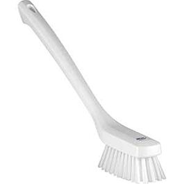 Vikan Narrow Long Handle Cleaning Brush, White- 1 Ea