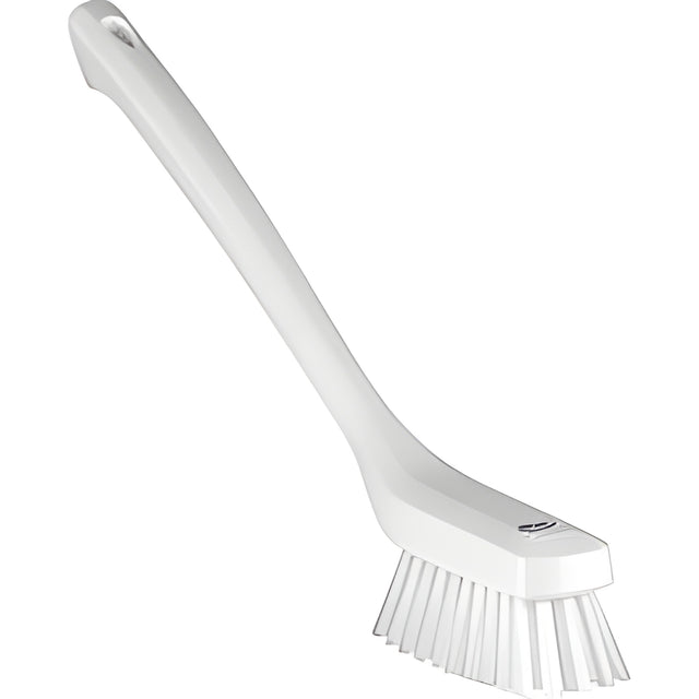 Vikan Narrow Long Handle Cleaning Brush, White- 1 Ea