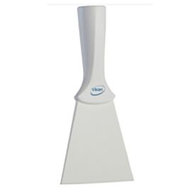 Vikan Nylon Scraper with Threaded Handle, White, 4" W x 8" L- 1 Each