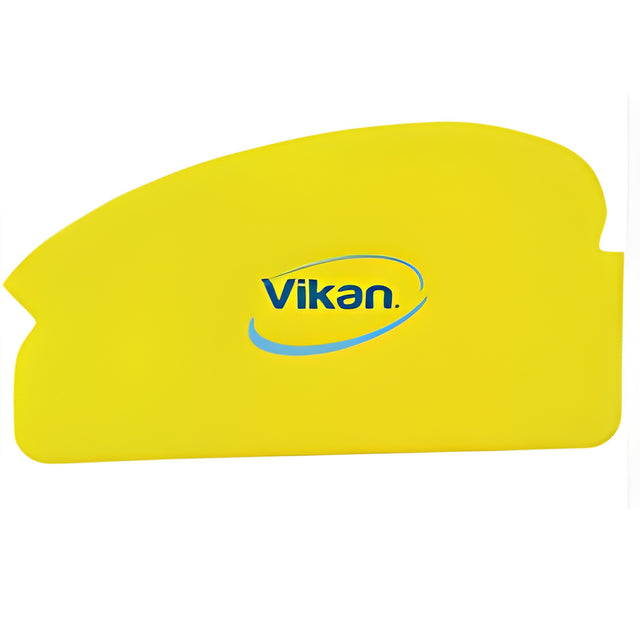 Vikan Nylon Scraper with Threaded Handle, Yellow, 4" W x 8" L