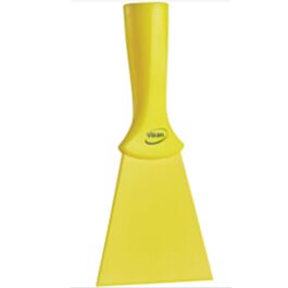 Vikan Nylon Scraper with Threaded Handle, Yellow, 4" W x 8" L- 1 Each