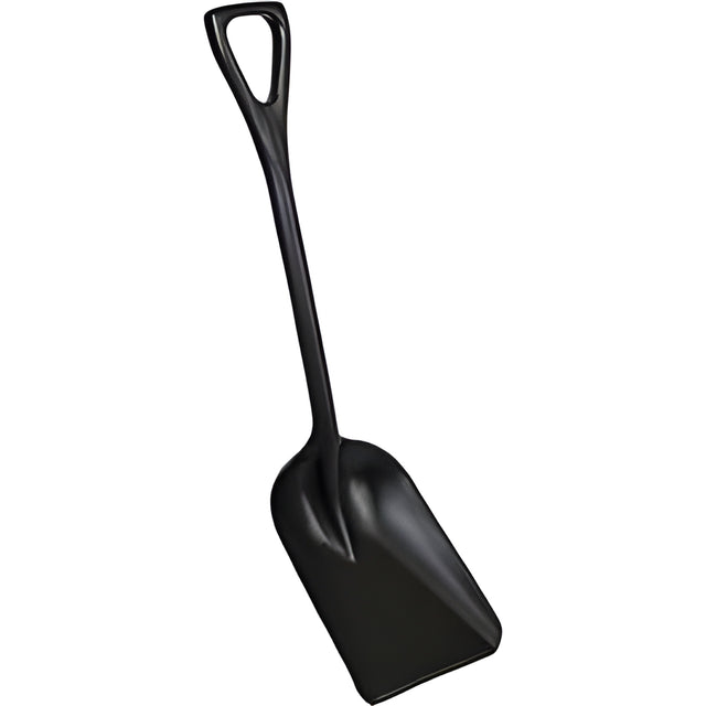 Vikan One-Piece Hygienic Shovel, 10" x 6" Blade, 37-1/2" Length, Plastic, Black