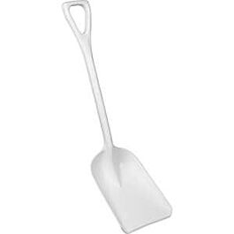 Vikan One-Piece Hygienic Shovel, 10" x 6" Blade, 37-1/2" Length, Plastic, White- 1 Each