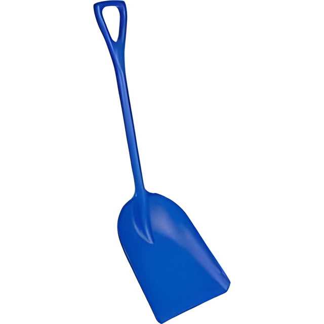 Vikan One-Piece Hygienic Shovel, 14" x 17" Blade, 42" Length, Plastic, Blue
