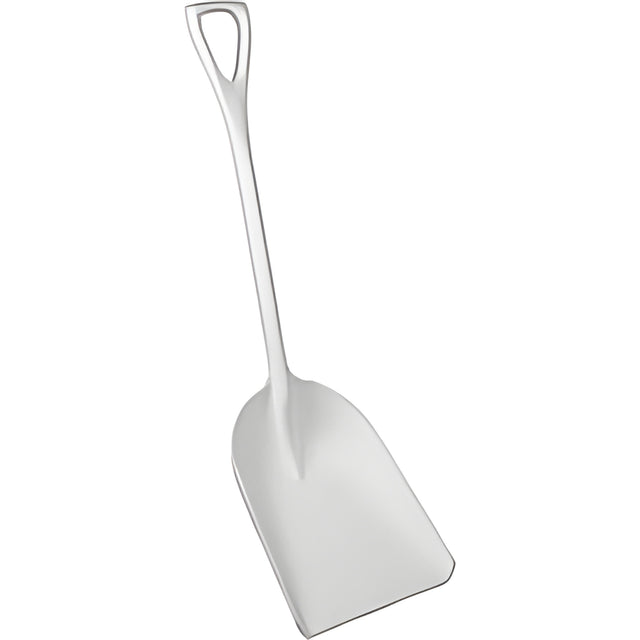 Vikan One-Piece Hygienic Shovel, 14" x 17" Blade, 42" Length, Plastic, White