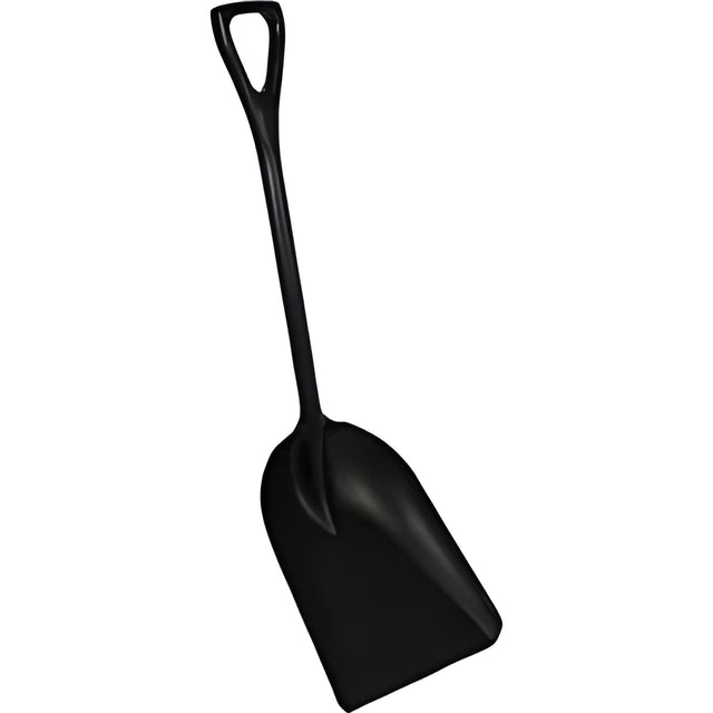 Vikan One-Piece Hygienic Shovel, 14" x 17" Blade, 42" Length, Plastic, Black