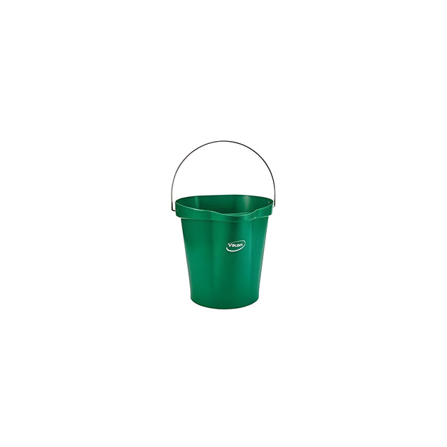 Vikan Pail, Green, 12L / 3 US Gal.
