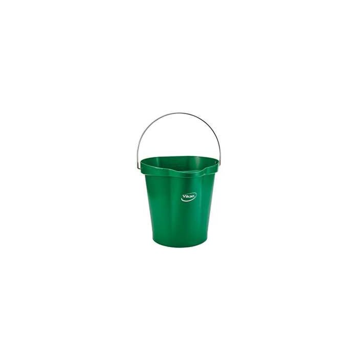 Vikan Pail, Green, 12L / 3 US Gal. - 1 Each