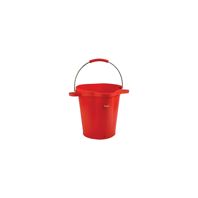 Vikan Pail, Red, 20L / 5 US Gal.