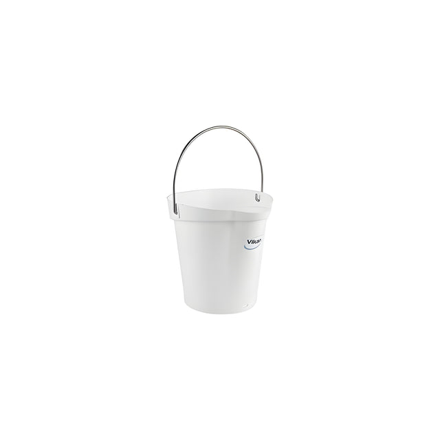 Vikan Pail, White, 6L / 1.5 US Gal.