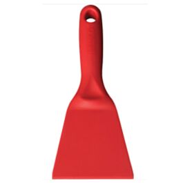 Vikan Plastic Scraper, Red, 3" W x 8" L - 1 Each