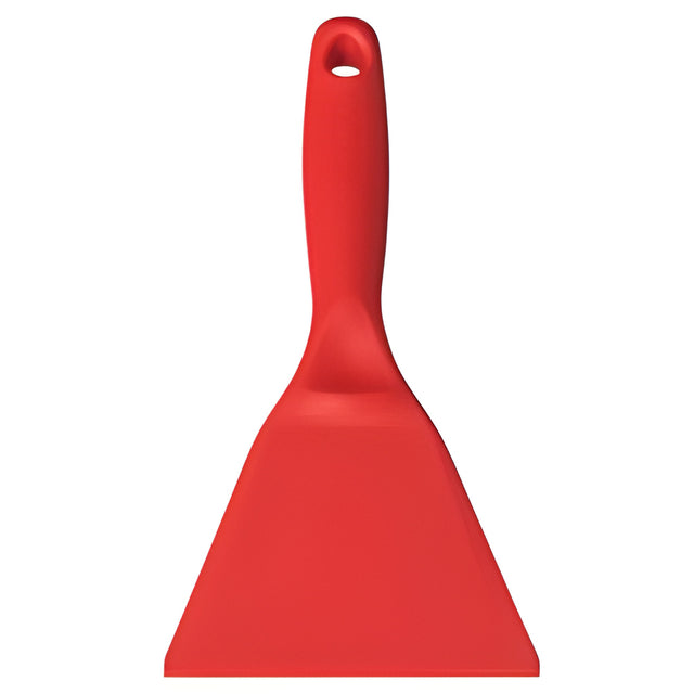 Vikan Plastic Scraper, Red, 4" W x 10" L