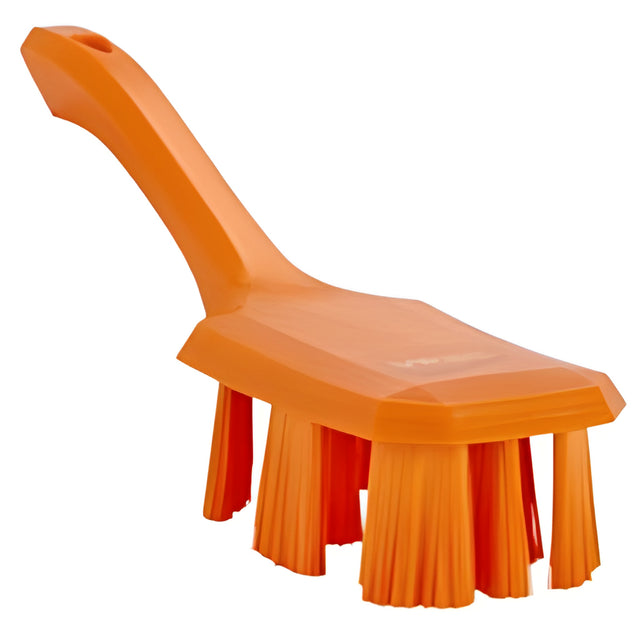 Vikan Short Handle UST Brush, Stiff Bristles, 10" Long, Orange- 1 Ea