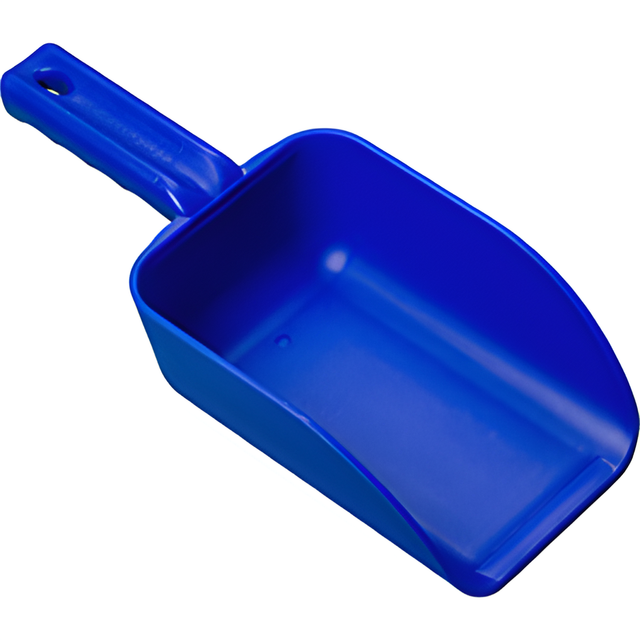 Vikan Small Hand Scoop, Plastic, Blue, 32 oz