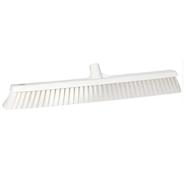 Vikan Small Particle Push Broom Head, Fine Bristles, 24", Polyester, White