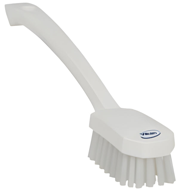 Vikan Small Utility Brush, Medium Bristles, 10-1/4" Long, White – 1 Ea