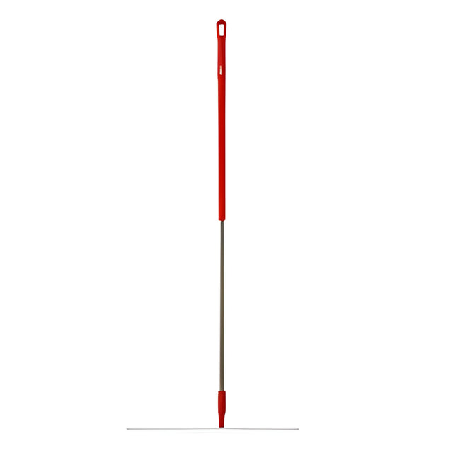 Vikan Stainless Steel Handle, Euro Threaded Tip, 1-1/4" Diameter, 59" Length, Red