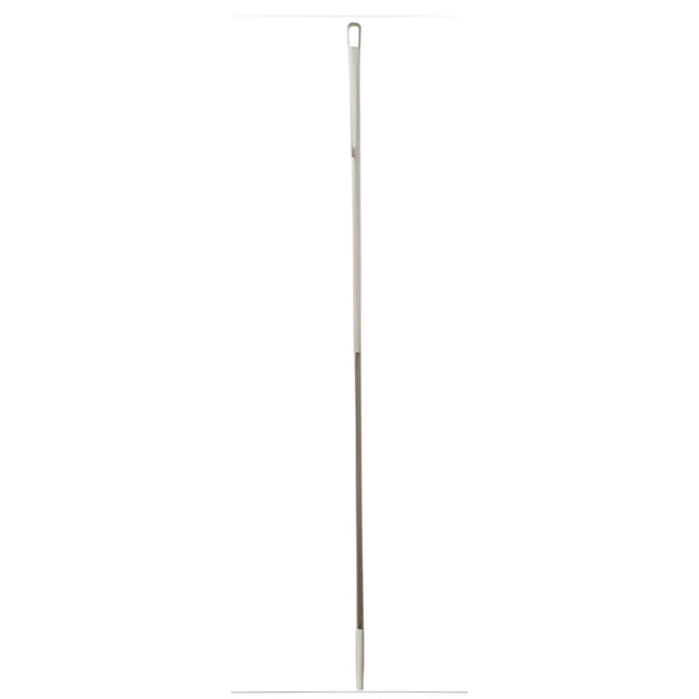 Vikan Stainless Steel Handle Euro Threaded Tip, 1-1/4" Diameter, 59" Length, White