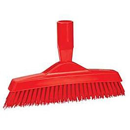Vikan Tank Brush, Medium Bristles, 8-1/4" Long, Red - 1 Ea