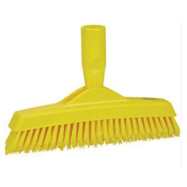 Vikan Tank Brush, Medium Bristles, 8-1/4" Long, Yellow - 1 Ea