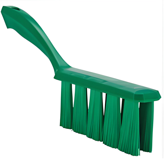 Vikan UST Bench Brush, Medium Bristles, 13" Long, Green