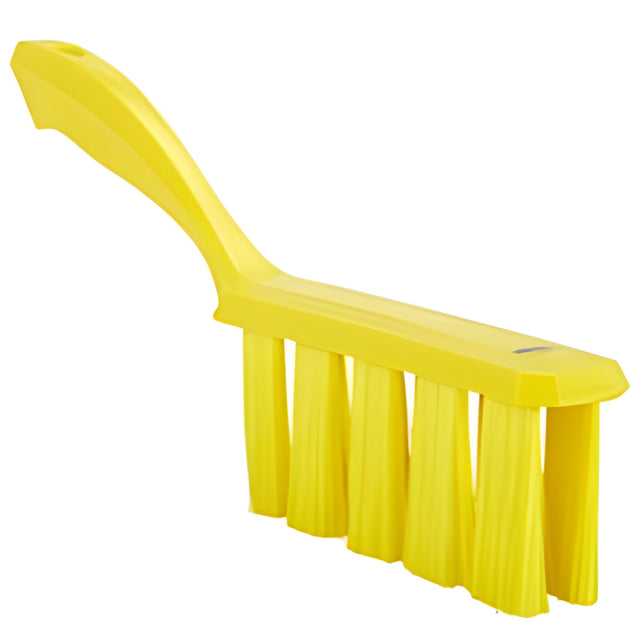 Vikan UST Bench Brush, Medium Bristles, 13" Long, Yellow