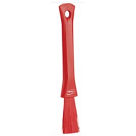 Vikan UST Brush, Soft Bristles, 8" Long, Red - 1 Ea