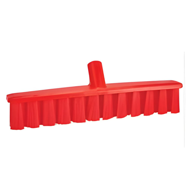 Vikan UST Push Broom, Medium Bristles, 15-1/4", Polyester, Red