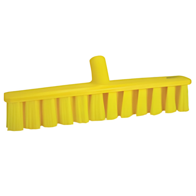 Vikan UST Push Broom, Medium Bristles, 15-1/4", Polyester, Yellow