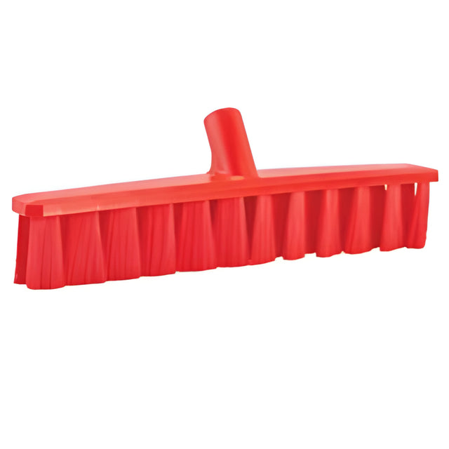 Vikan UST Soft Push Broom, Fine Bristles, 15-1/4", Polyester, Red