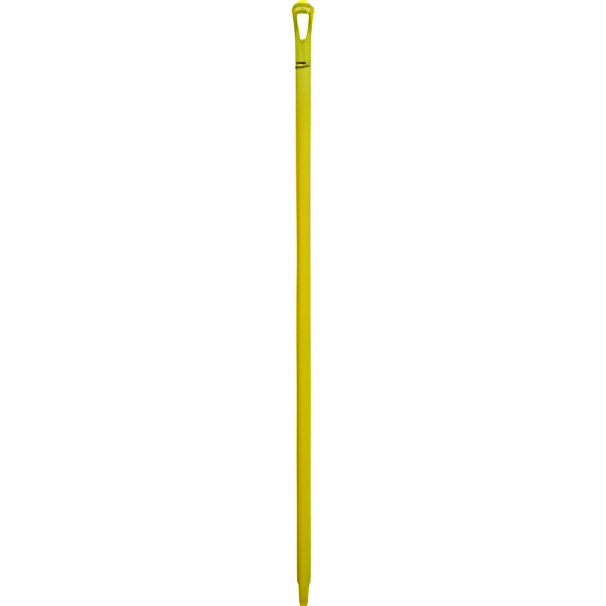 Vikan Ultra Hygiene Handle, Polypropylene, Euro Threaded Tip, 1-1/4" Diameter, 51" Length, Yellow- 1 Each