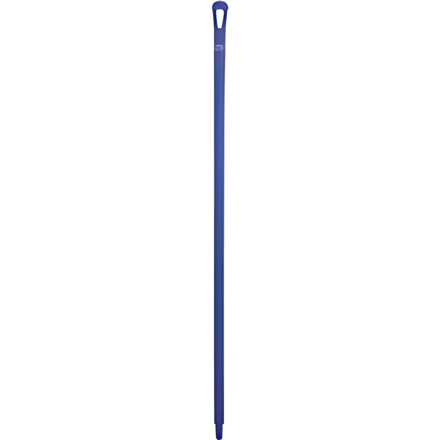 Vikan Ultra Hygiene Handle, Polypropylene, Euro Threaded Tip, 1-1/4" Diameter, 51" Length, Purple