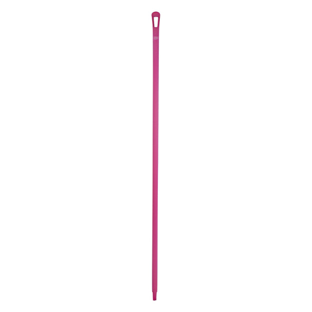 Vikan Ultra Hygiene Handle, Polypropylene, Euro Threaded Tip, 1-1/4" Diameter, 59" Length, PInk
