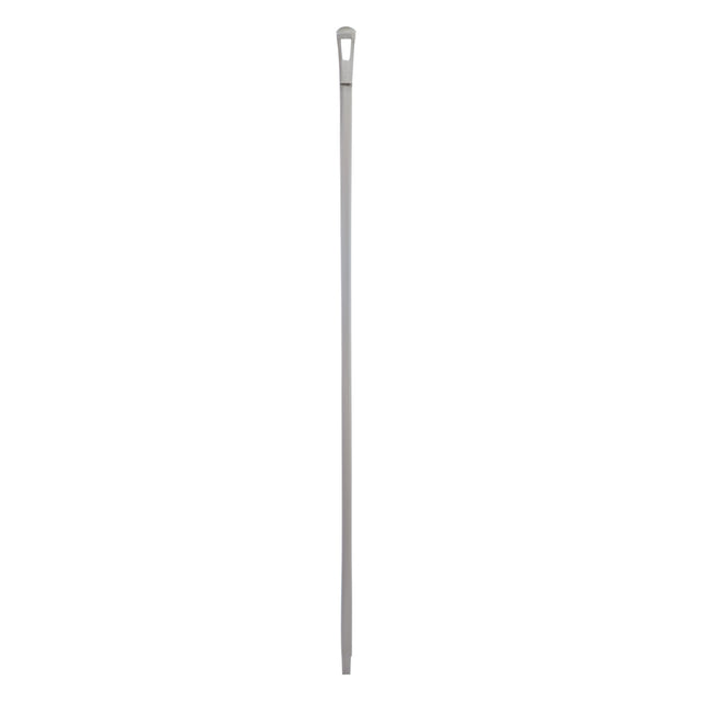 Vikan Ultra Hygiene Handle, Polypropylene, Euro Threaded Tip, 1-1/4" Diameter, 59" Length, White