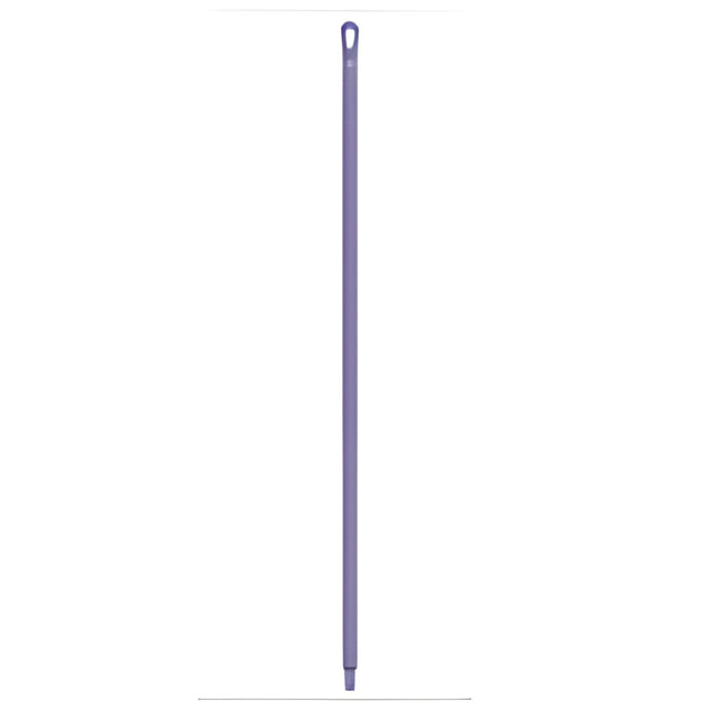 Vikan Ultra Hygiene Handle, Polypropylene, Euro Threaded Tip, 1-1/4" Diameter, 59" Length, Purple