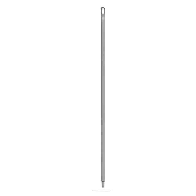 Vikan Ultra Hygiene Handle, Polypropylene, Euro Threaded Tip, 1-1/4" Diameter, 59" Length, Gray