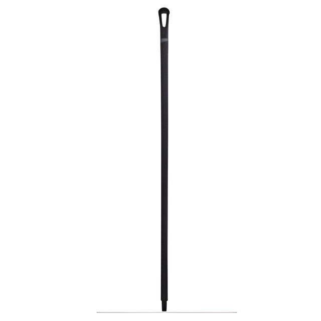 Vikan Ultra Hygiene Handle, Polypropylene, Euro Threaded Tip, 1-1/4" Diameter, 59" Length, Black