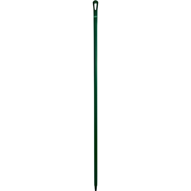 Vikan Ultra Hygiene Handle, Polypropylene, Euro Threaded Tip, 1-1/4" Diameter, 67" Length, Green