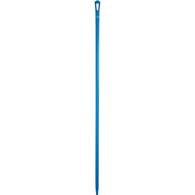 Vikan Ultra Hygiene Handle, Polypropylene, Euro Threaded Tip, 1-1/4" Diameter, 67" Length, Blue