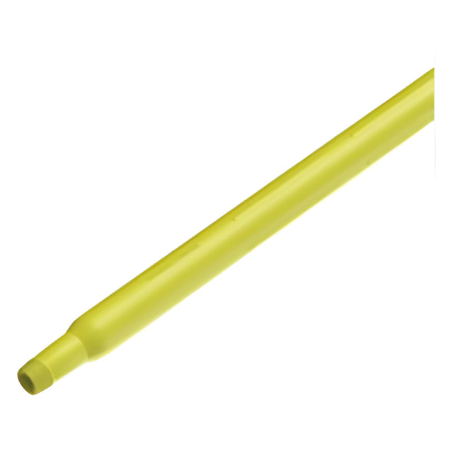 Vikan Ultra Hygiene Handle, Polypropylene, Euro Threaded Tip, 1-1/4" Diameter, 26" Length, Yellow