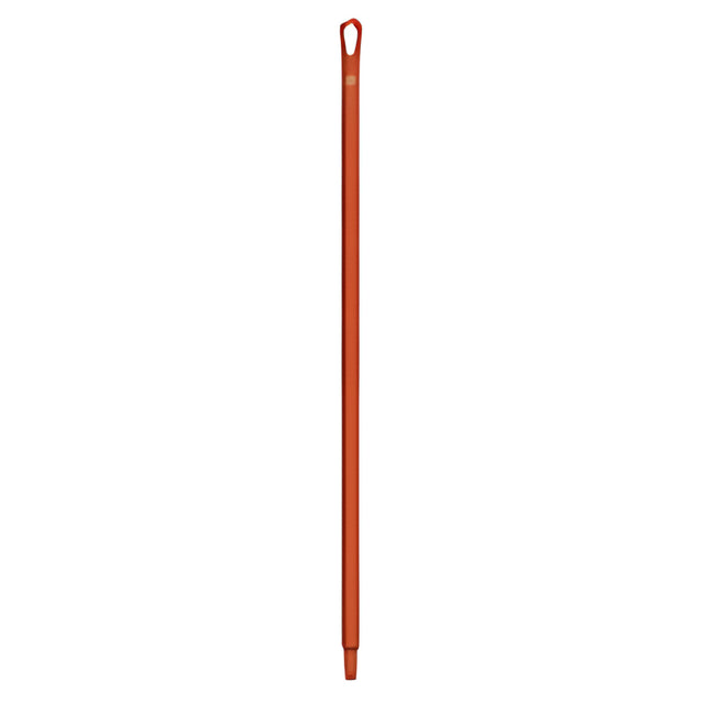 Vikan Ultra Hygiene Handle, Polypropylene, Euro Threaded Tip, 1-1/4" Diameter, 40" Length, Red