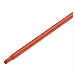 Vikan Ultra Hygiene Handle, Polypropylene, Euro Threaded Tip, 1-1/4" Diameter, 26" Length, Red- 1 Each