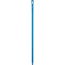 Vikan Ultra Hygiene Handle, Polypropylene, Euro Threaded Tip, 1-1/4" Diameter, 51" Length, Blue- 1 Each