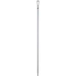 Vikan Ultra Hygiene Handle, Polypropylene, Euro Threaded Tip, 1-1/4" Diameter, 51" Length, White- 1 Each