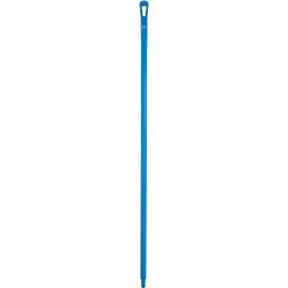 Vikan Ultra Hygiene Handle, Polypropylene, Euro Threaded Tip, 1-1/4" Diameter, 59" Length, Blue- 1 Each