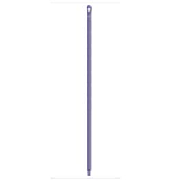 Vikan Ultra Hygiene Handle, Polypropylene, Euro Threaded Tip, 1-1/4" Diameter, 59" Length, Purple- 1 Each